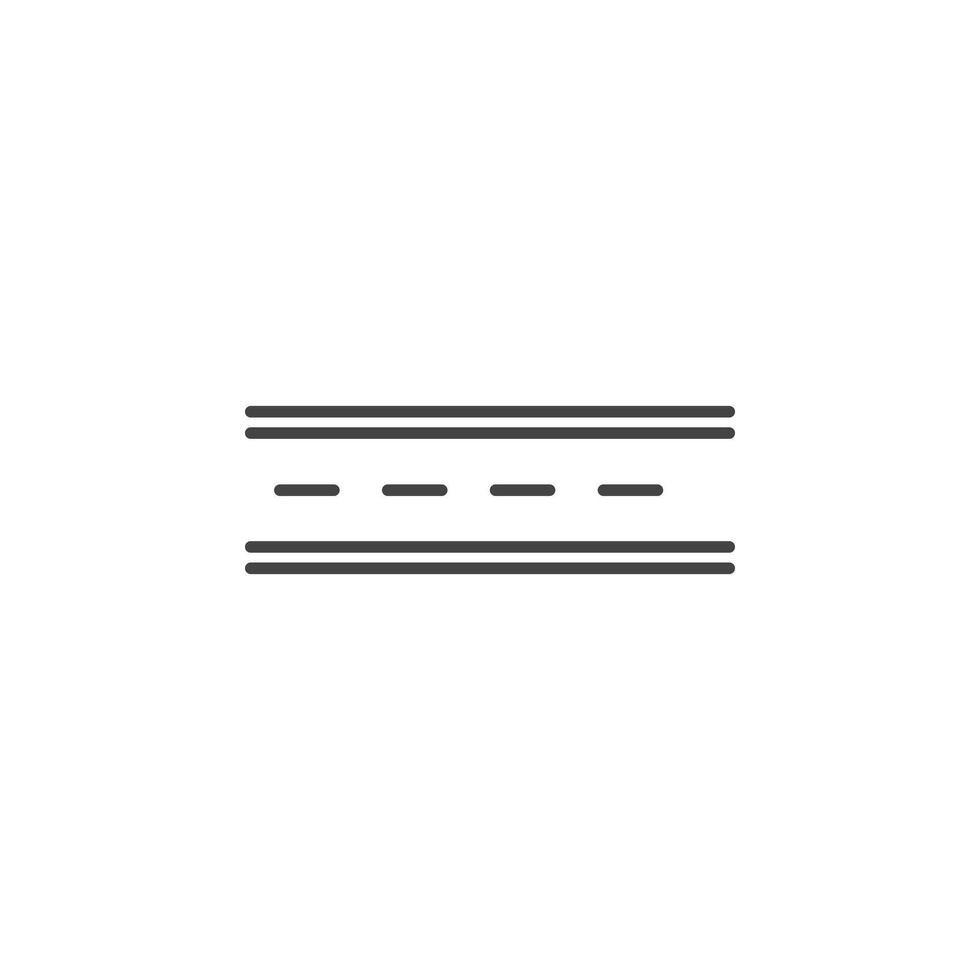 Road icon Symbol mark in filled style vector