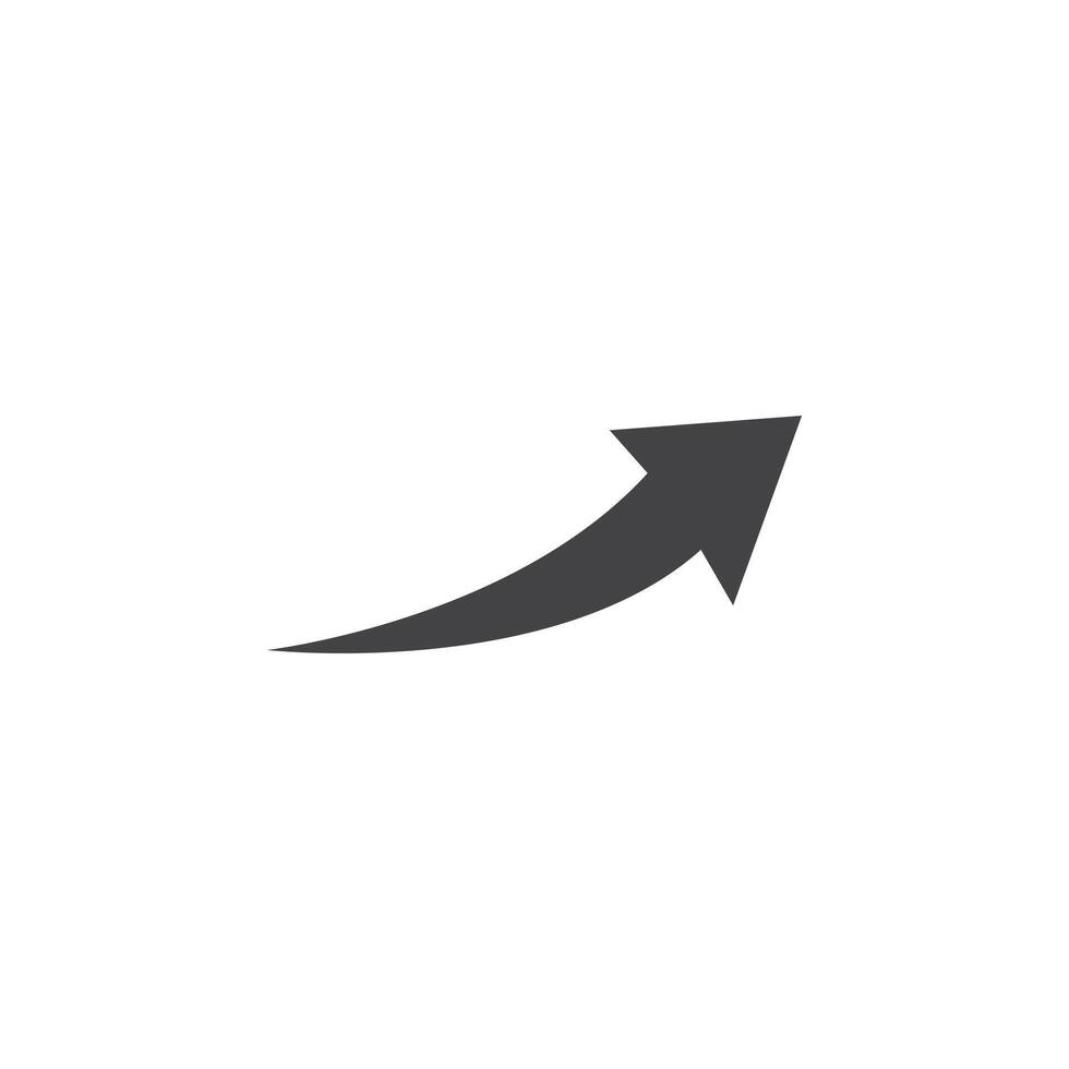 Arrow Icon Symbol mark in filled style vector