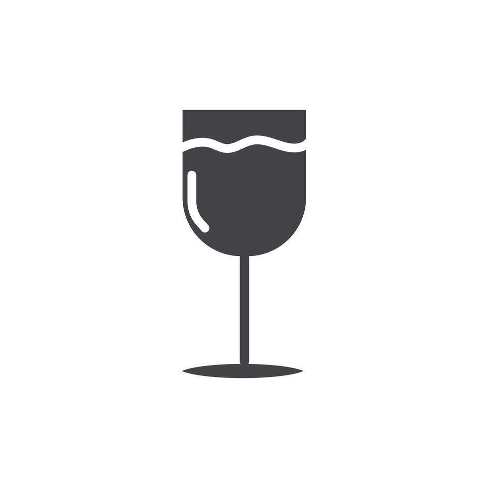 Drink icon Symbol mark in filled style vector