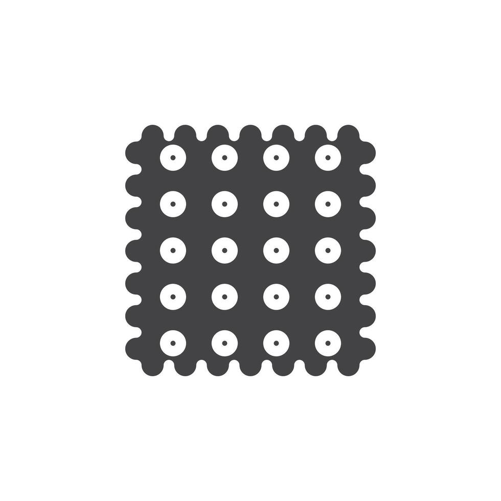 Crackers icon Symbol mark in filled style vector