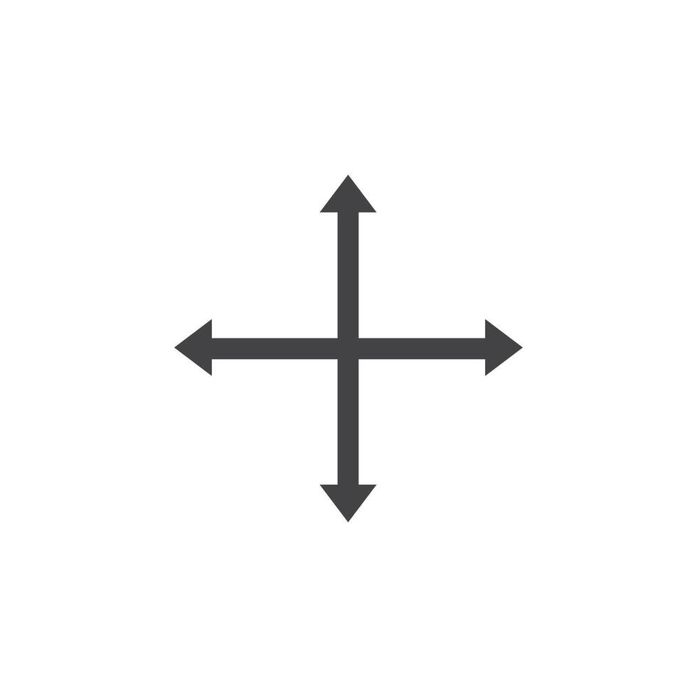 Drag icon Symbol mark in filled style vector