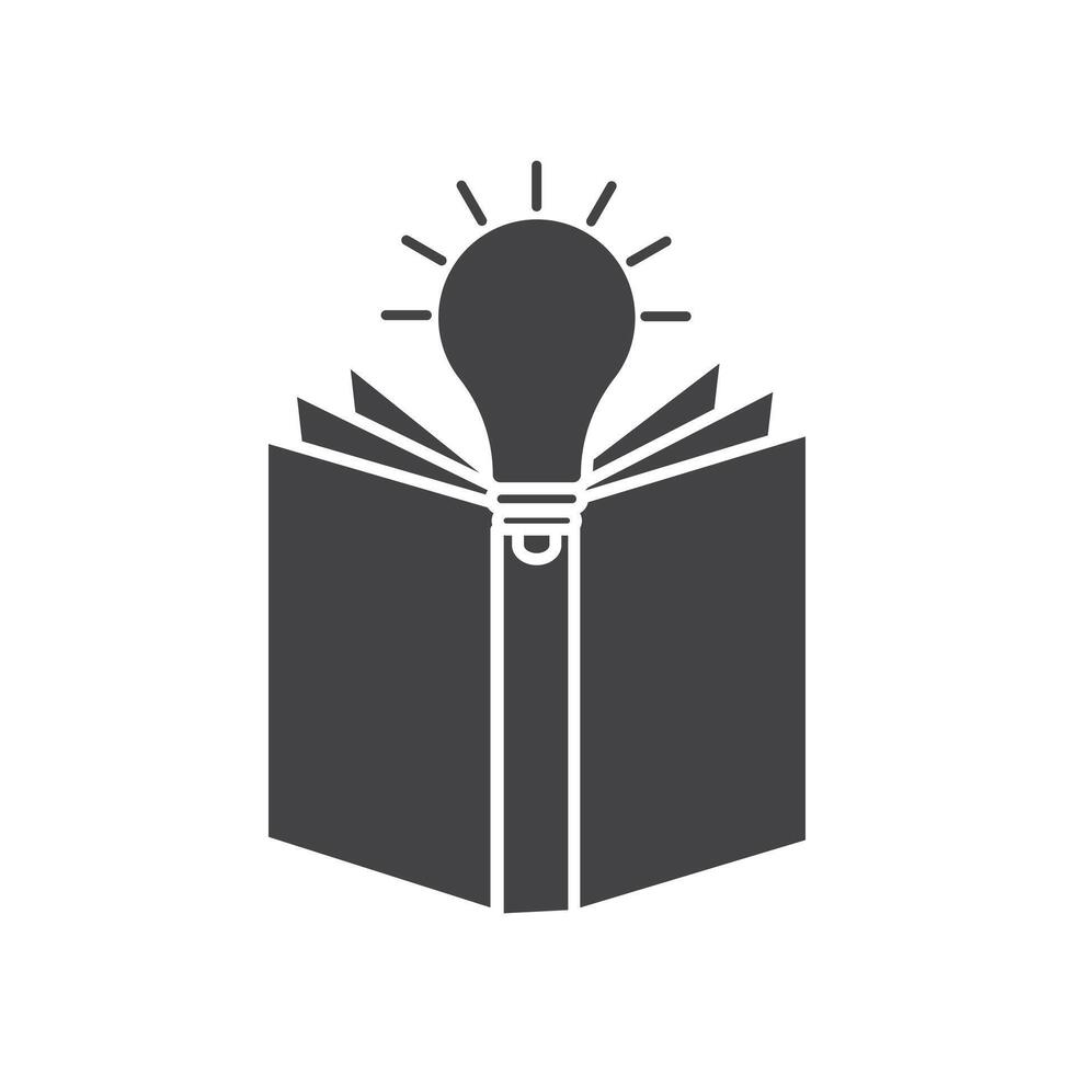 Knowledge icon Symbol mark in filled style vector