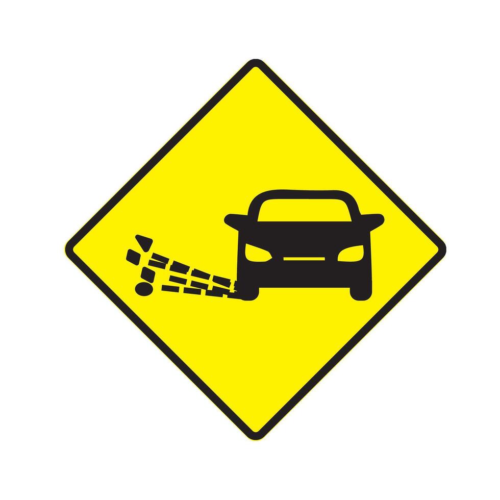 Traffic symbols and road safety signs design vector