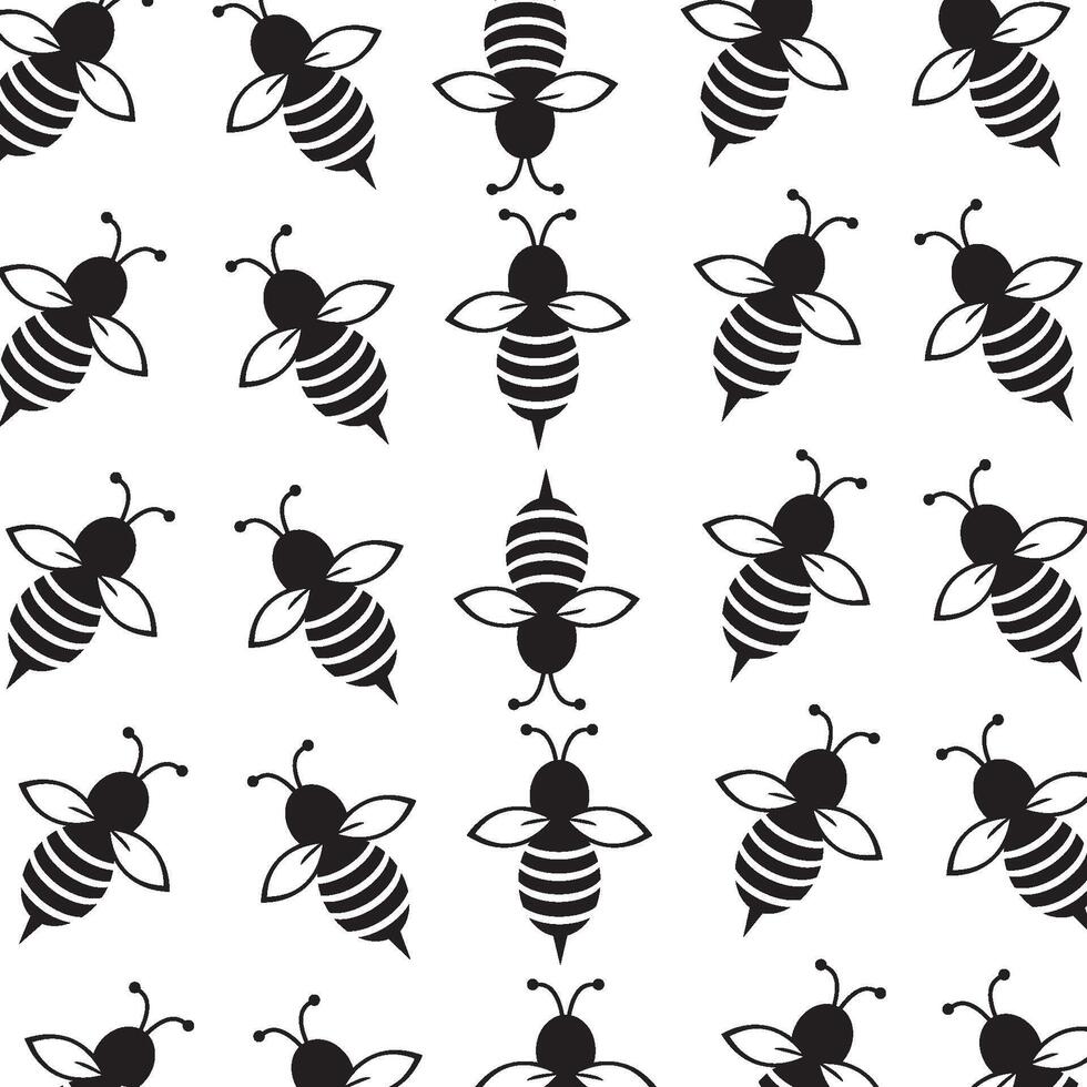 Bee background illustration vector