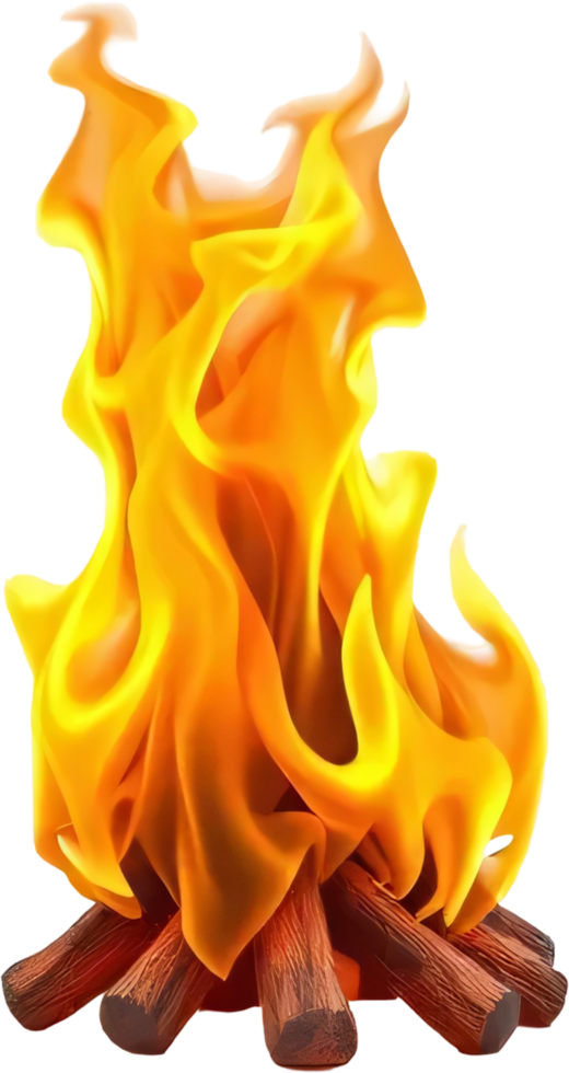 Outdoor Fire Pit with Warm Flames png