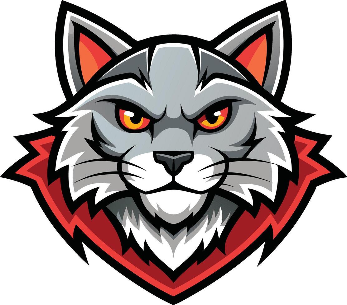 the head of a wolf mascot vector