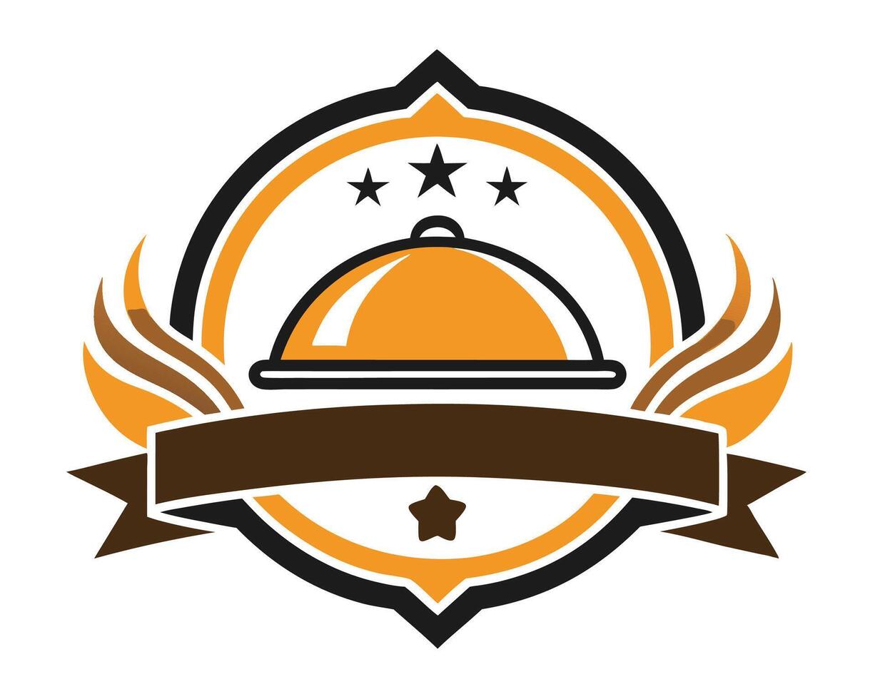 restaurant logo, food tray, cloche, food tray, food tray icon, food vector