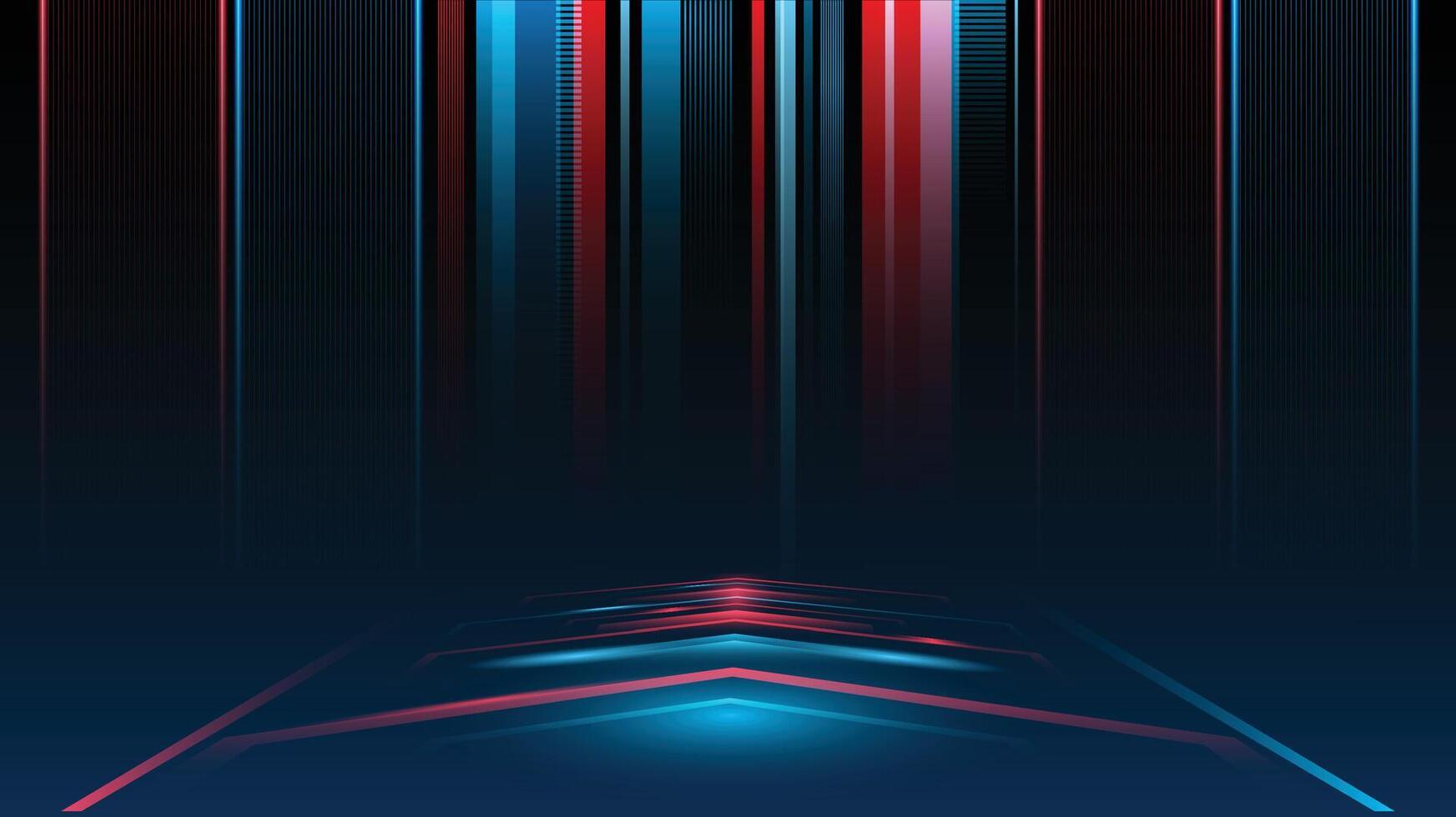 Black abstract red blue technology speed racing geometric background vector