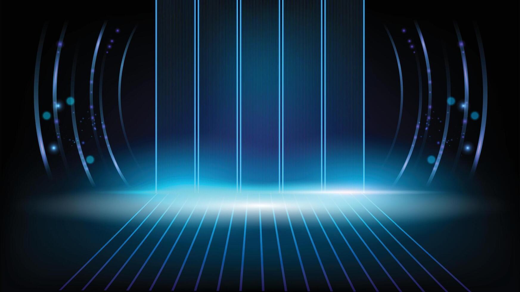 Abstract blue background technology high speed racing vector