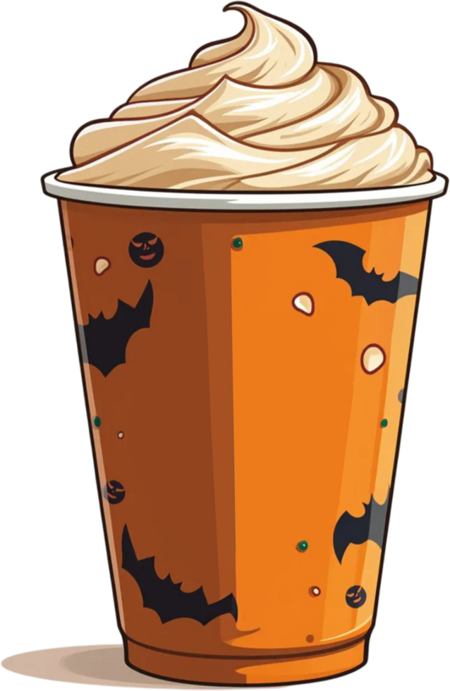 Spooky Pumpkin Spice Latte png