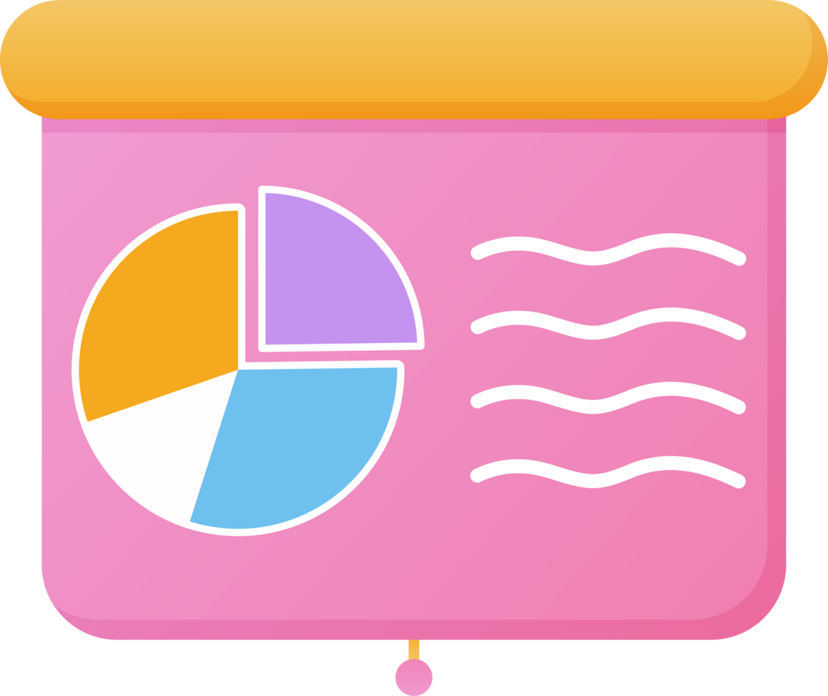 Colorful Infographic with Pie Chart png