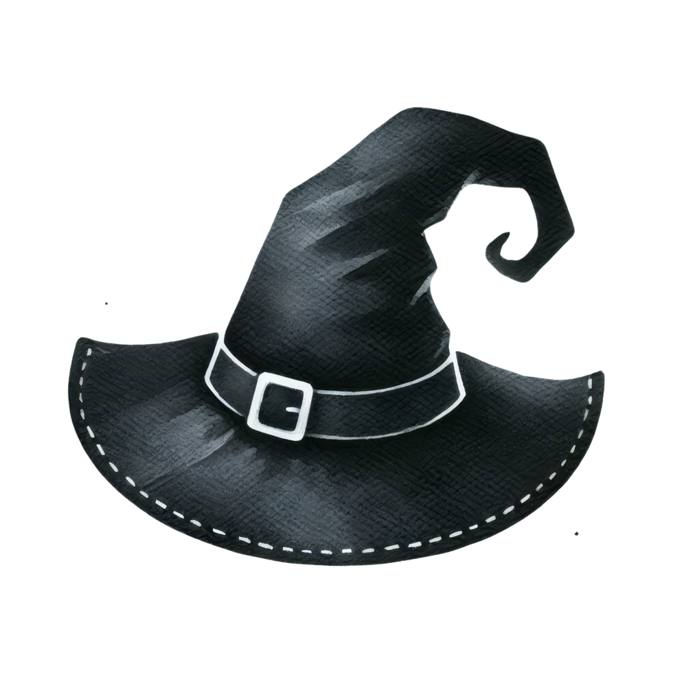 Watercolor Witch Hat png