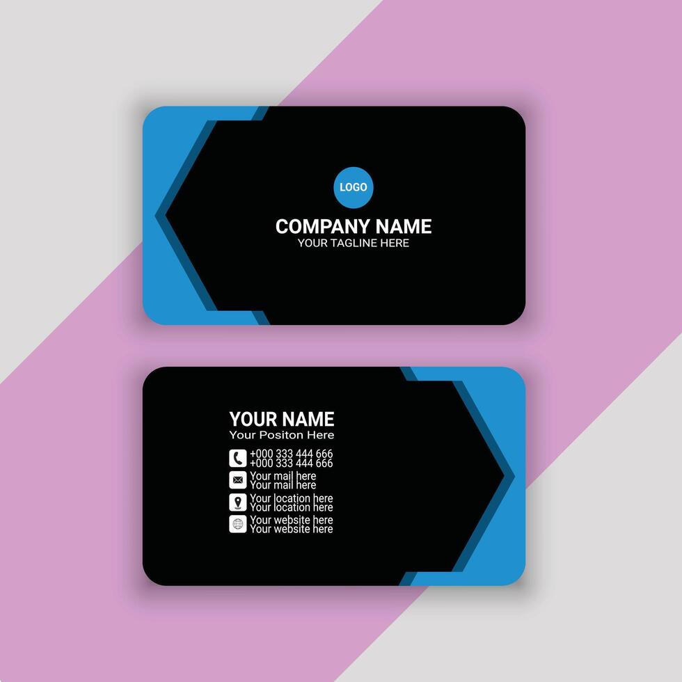 Professional Business Card Design vector