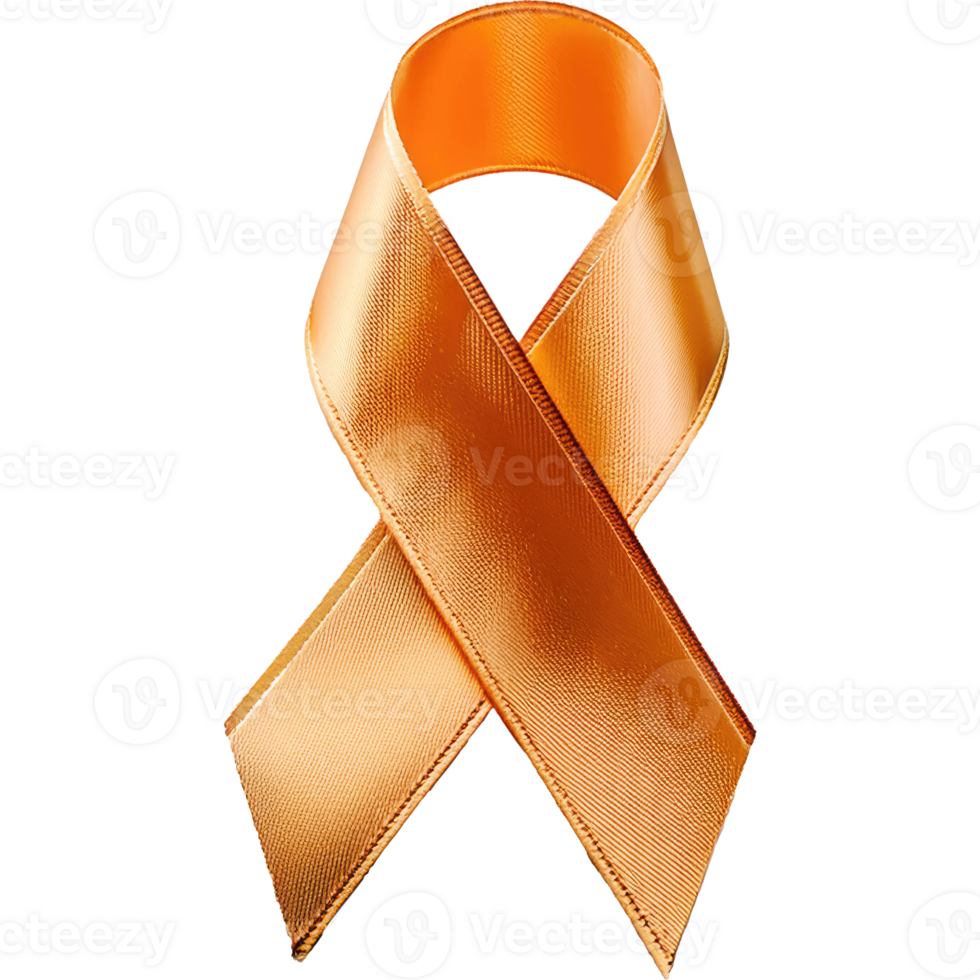 Various colors ribbon orange gold png