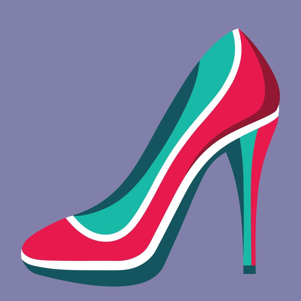 A Stylized High Heels shoes vector