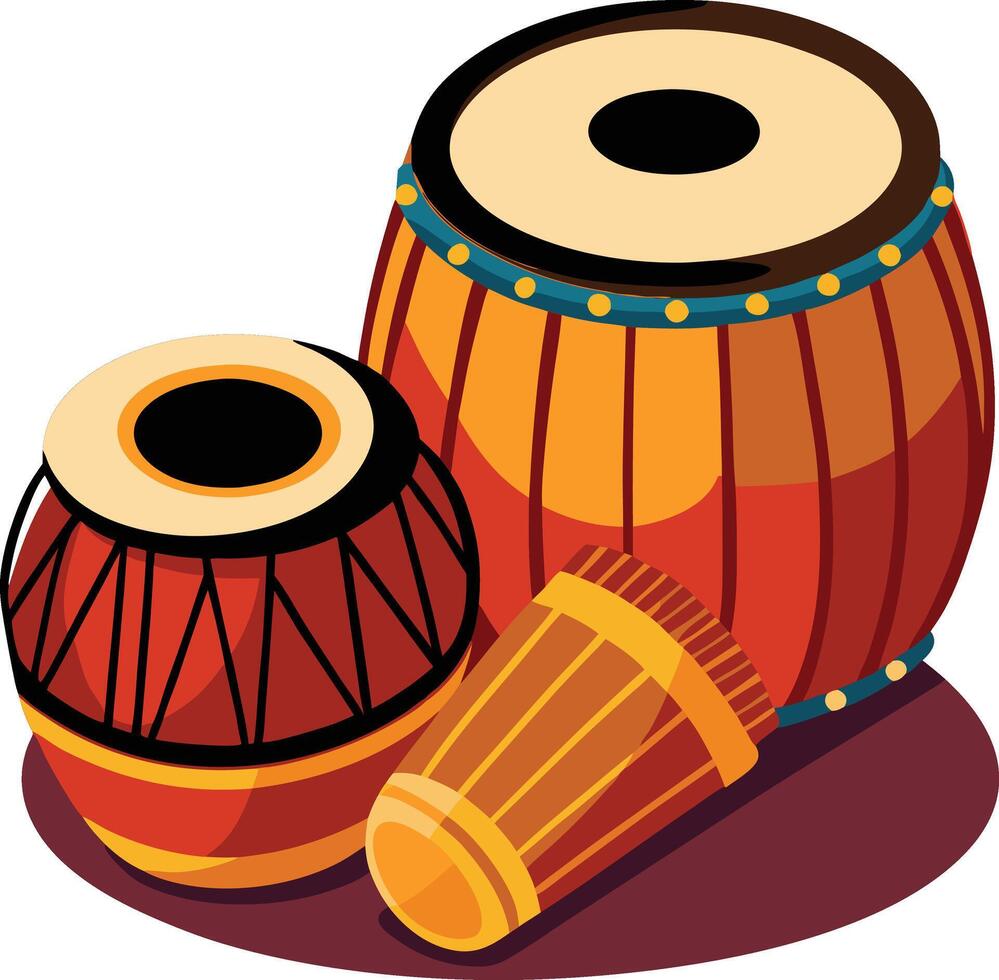 Tabla icon outline collection or set in black and white vector