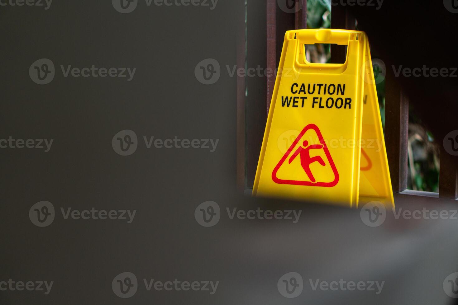 Caution Wet Floor Sign photo