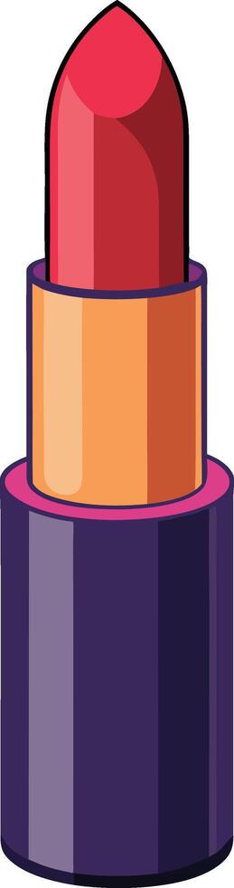 Design of lipstick tube on white background vector