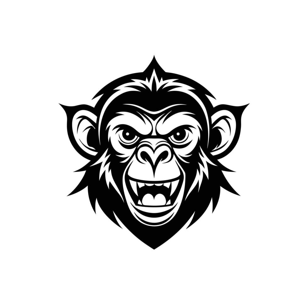 Gorilla Head symbol logo vector
