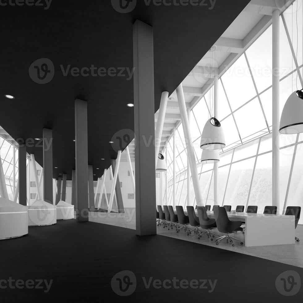 A sleek, office conference room photo