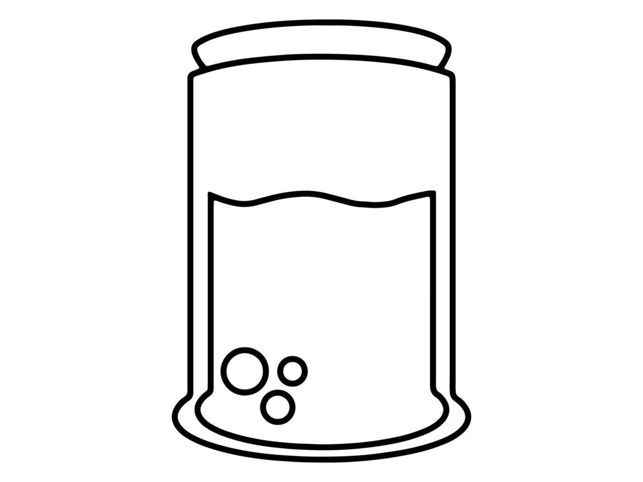 Potion Line Art Background Illustration vector