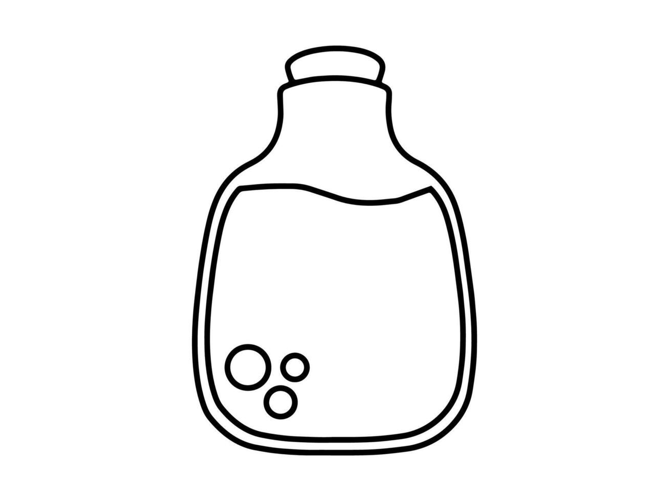 Hand Drawn Potion Bottle Background vector