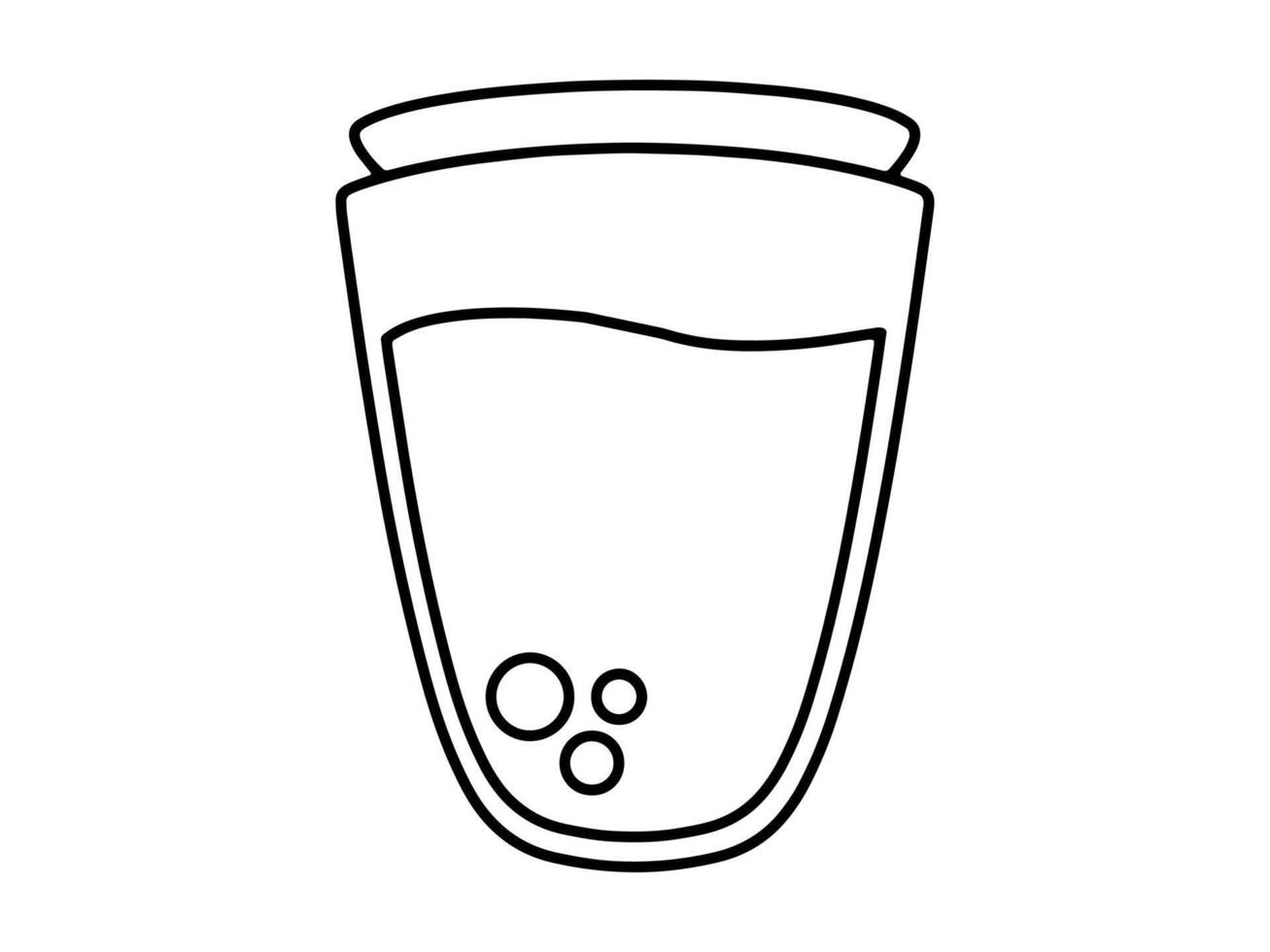 Magic Potion Line Art Illustration vector