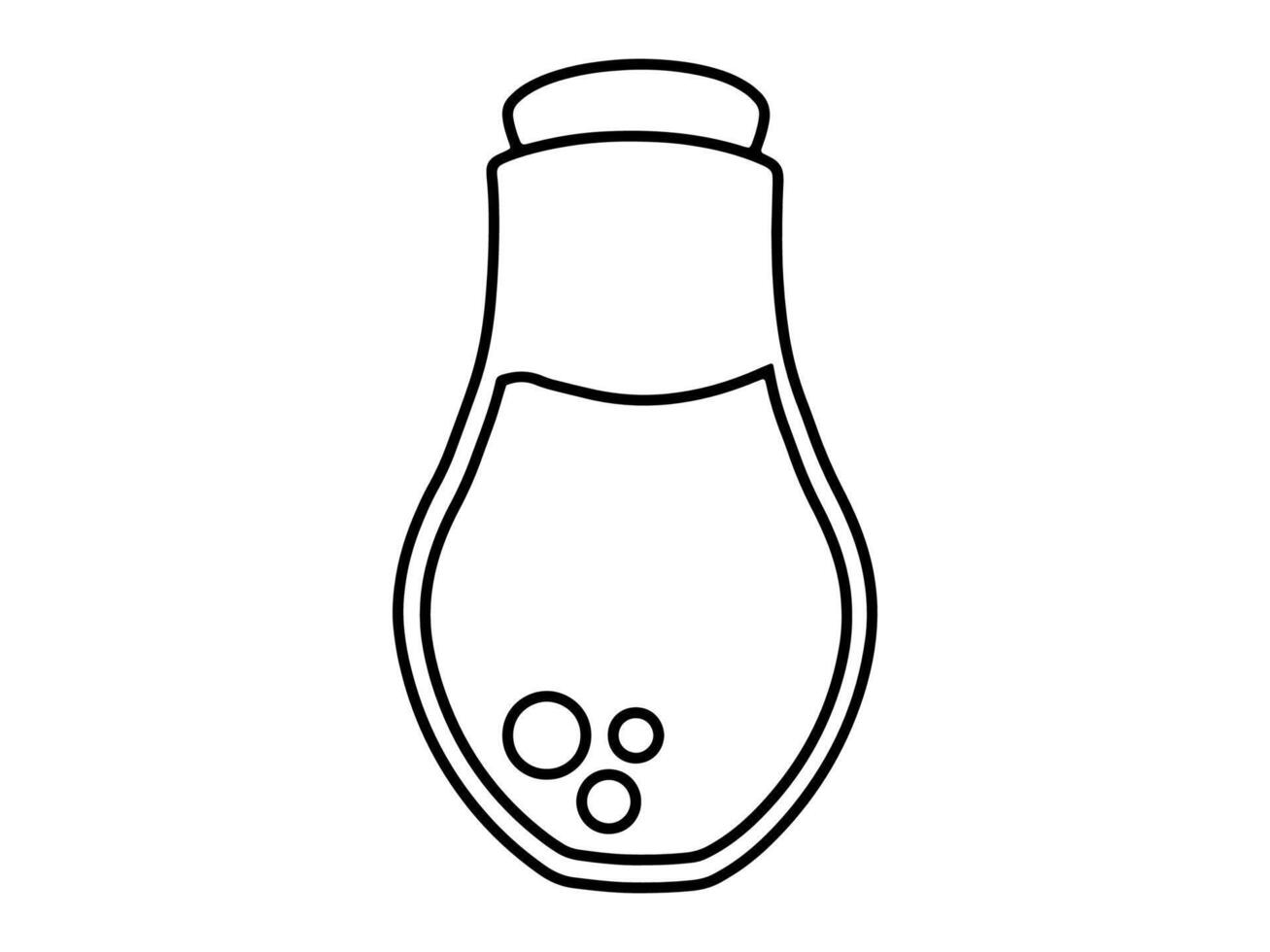 Magic Potion Line Art Illustration vector