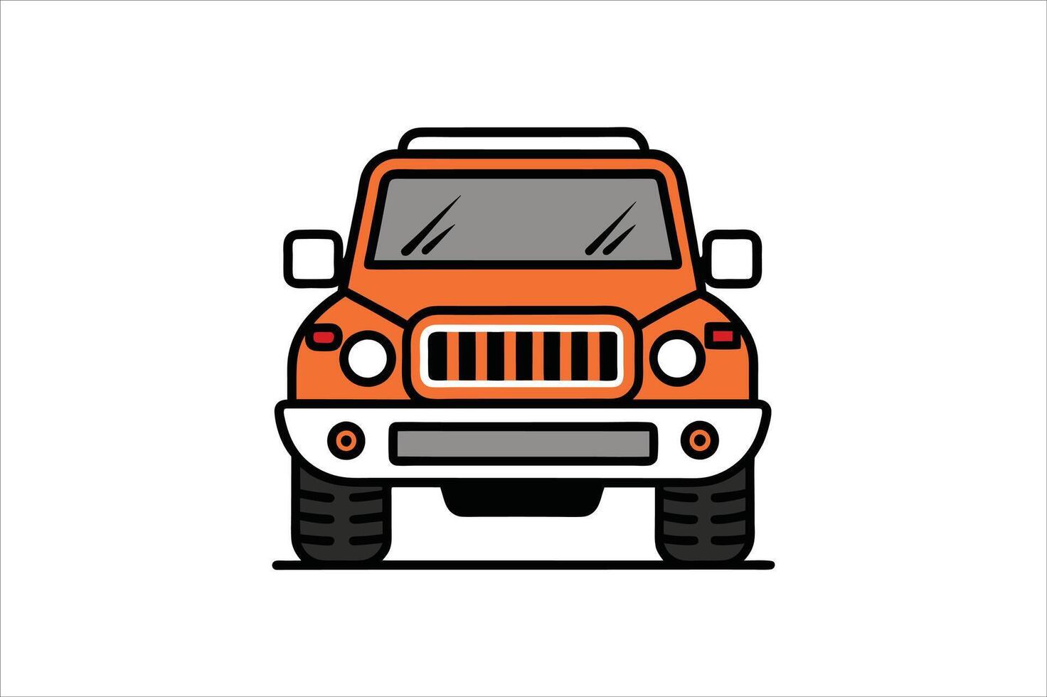 truck template isolated on white background vector