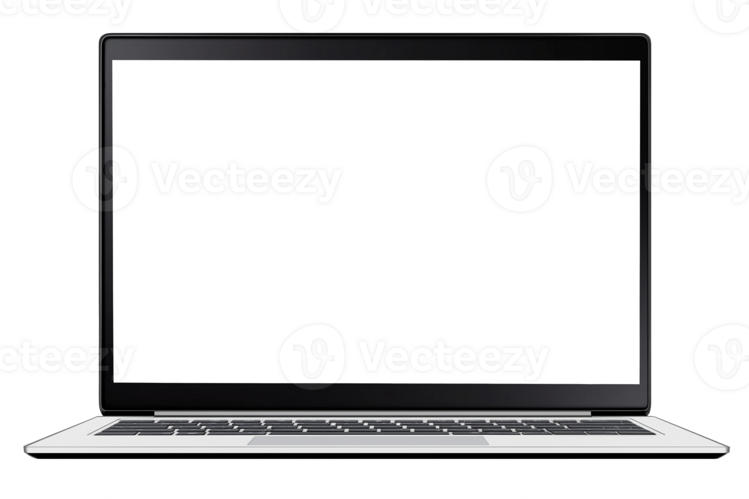 A laptop computer with a black screen on it png