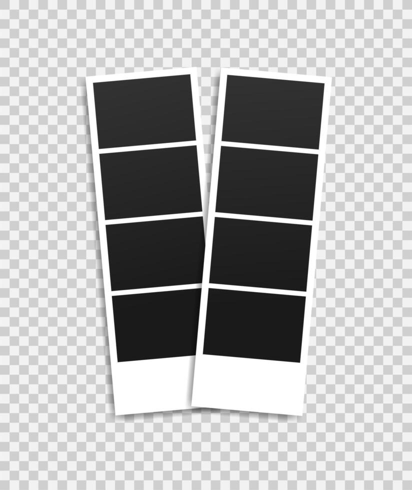 Two photo booth pictures vector