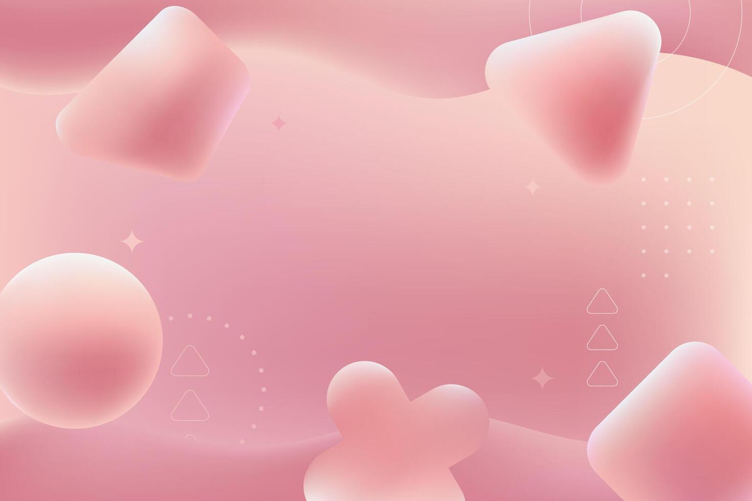 Soft Pink Abstract Geometric Background vector