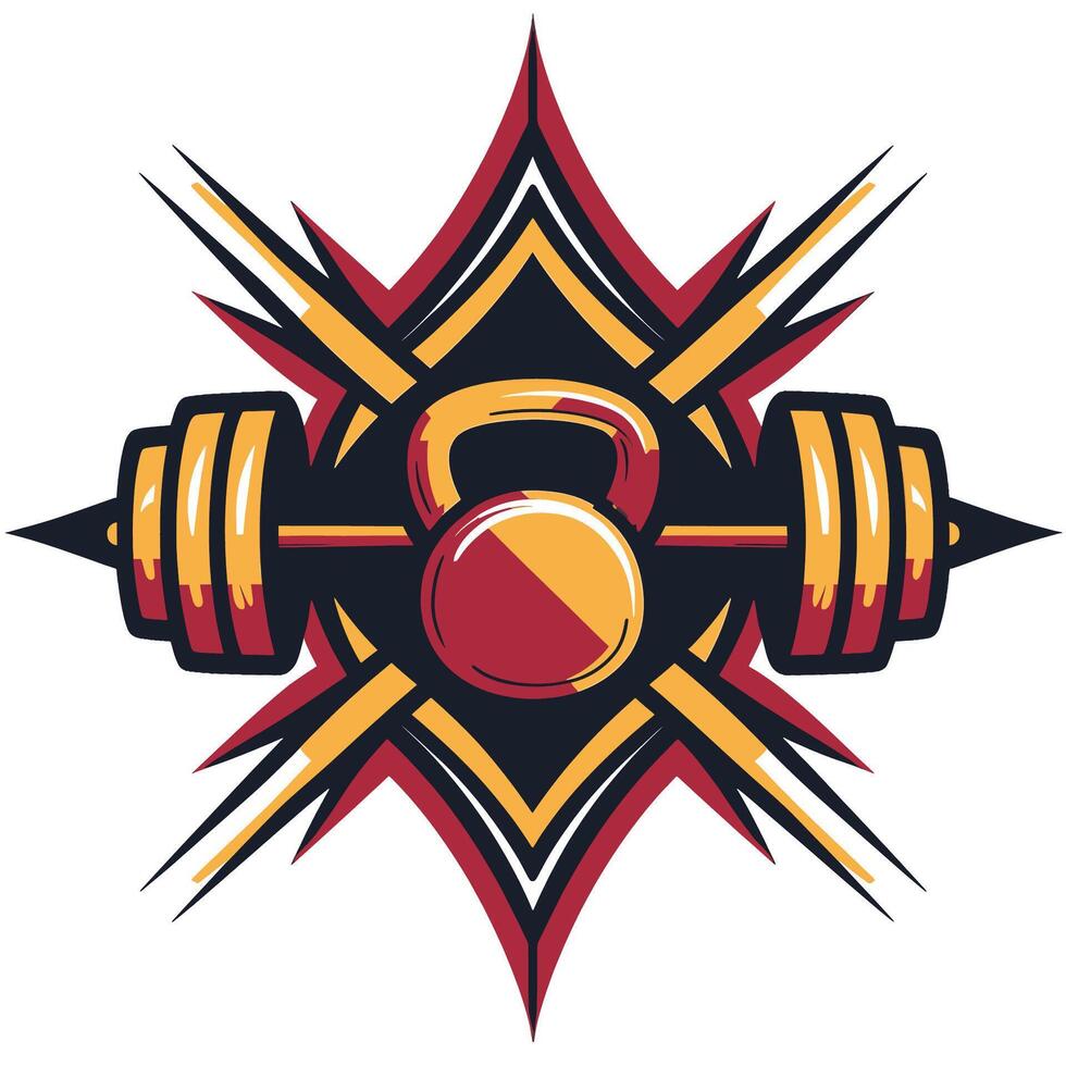 A logo for a gym or fitness center vector