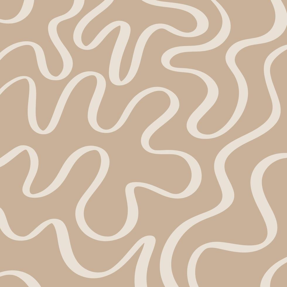 Pastel coloured hand drawn swirl pattern design vector