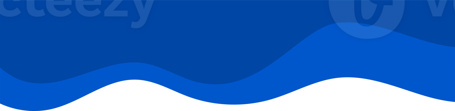 Header shape background for website design. Blue border for banner. Abstract divider for bottom or frame of template and web page. Presentation wavy and curve separator. png