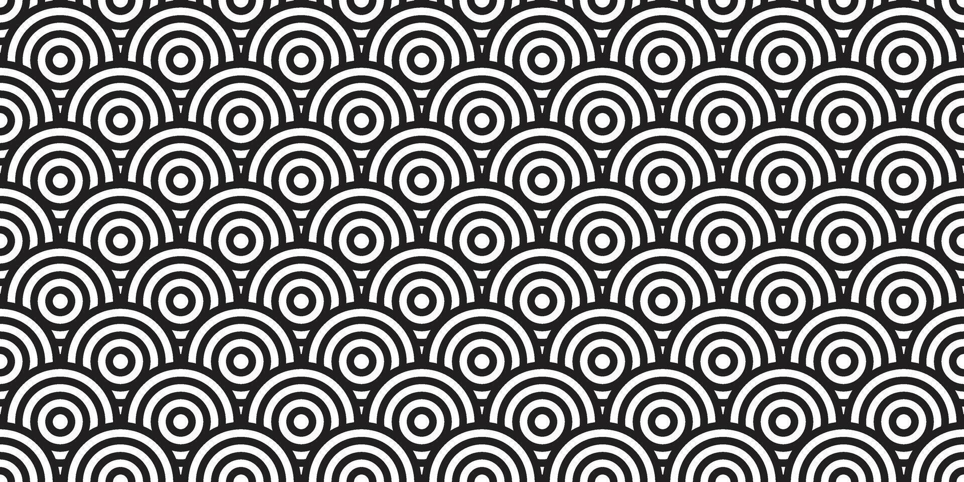 A black and white pattern with waves vector