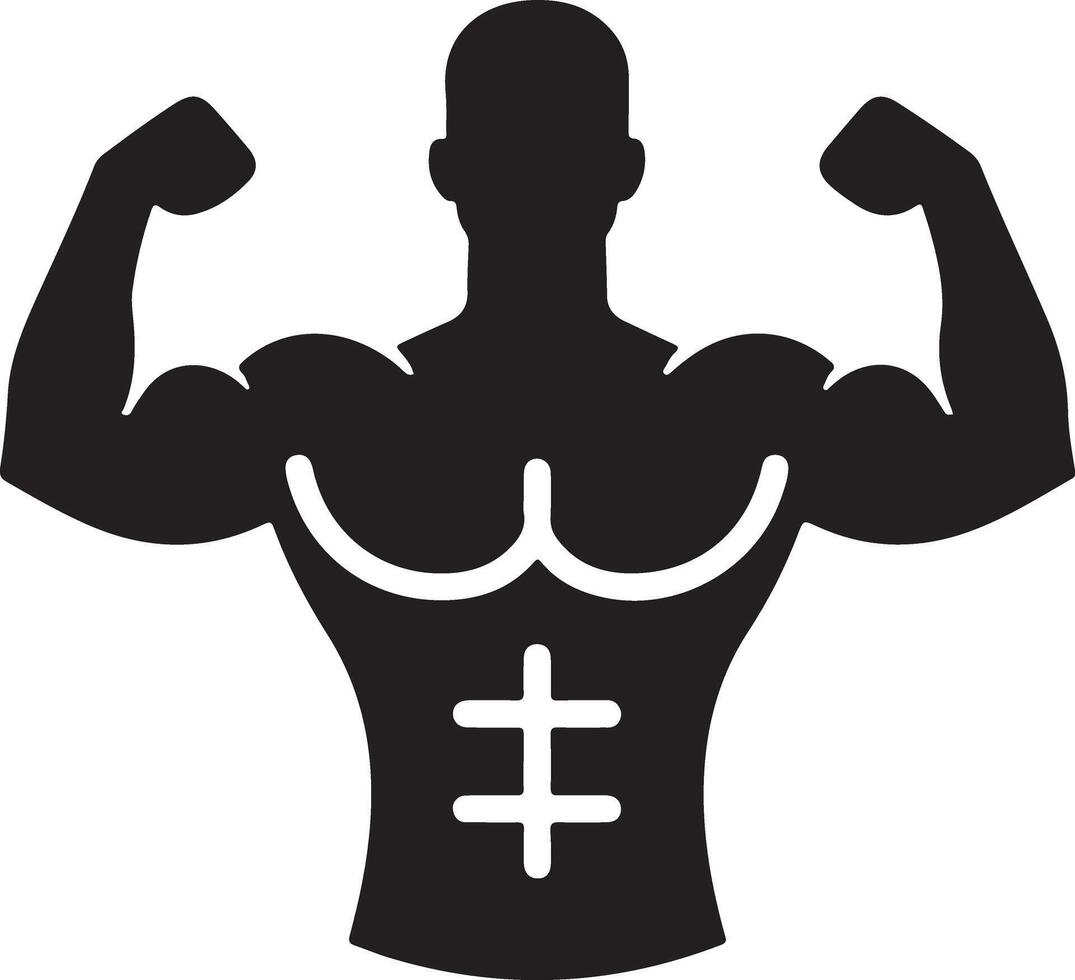 Bodybuilder stock . Illustration of abdominal, person vector