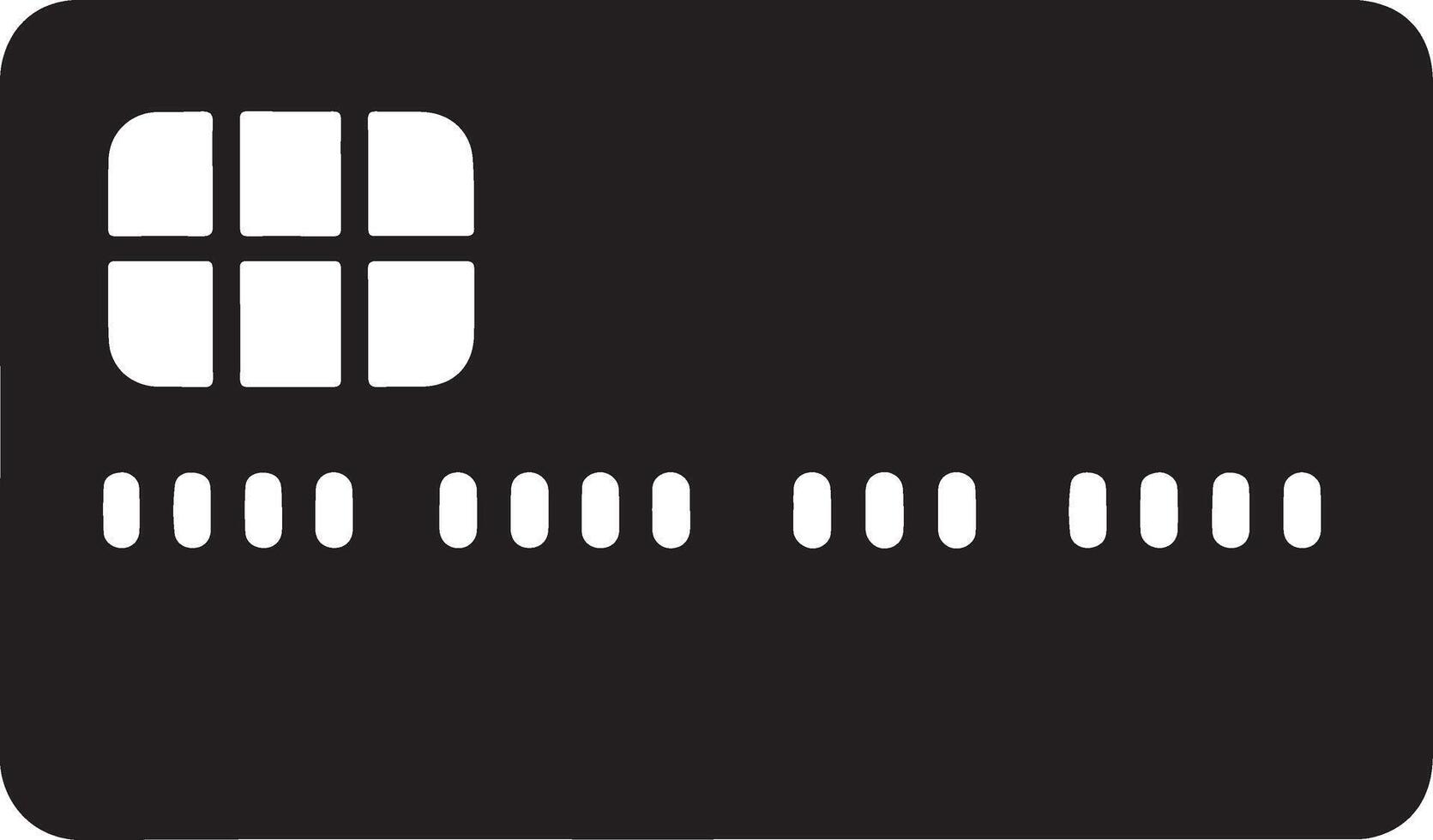 Credit card silhouette icon minimal pictograph Image vector