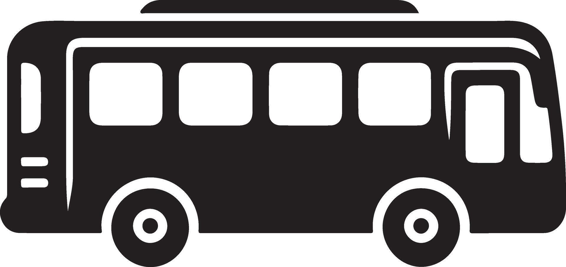 A logo of school bus icon abstract van silhouette Image vector