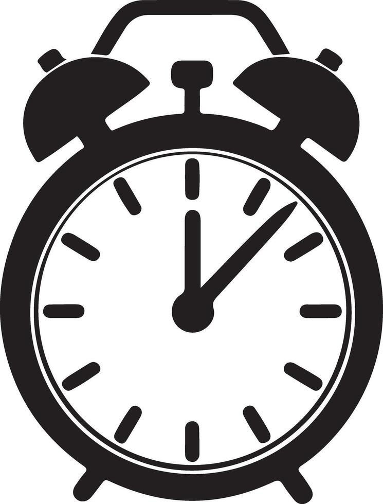 time clock silhouette style icon illustration design Stock Image vector