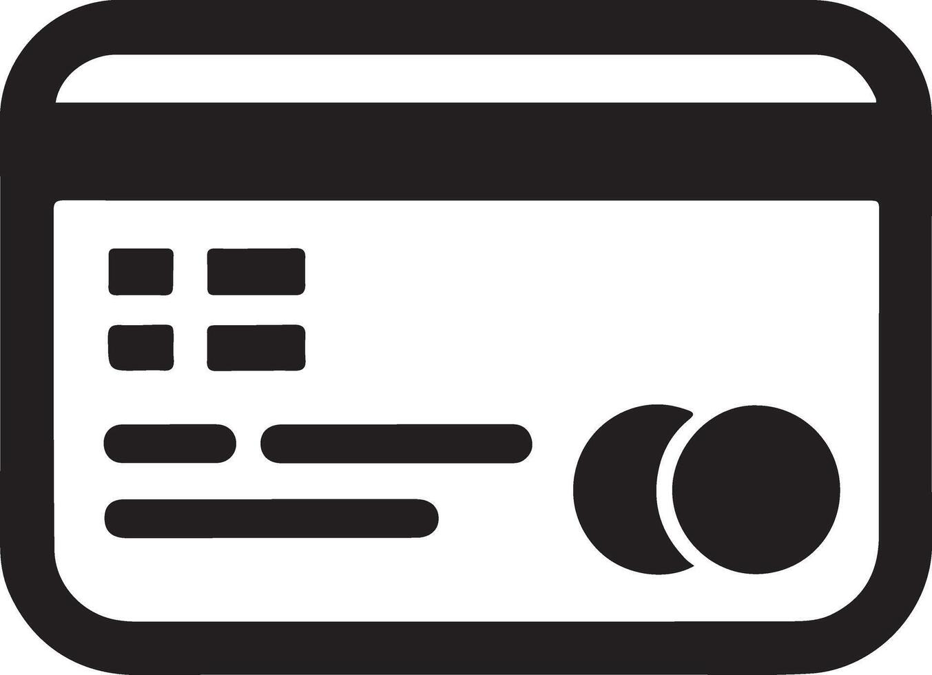 Isolated money credit card silhouette style icon Image vector