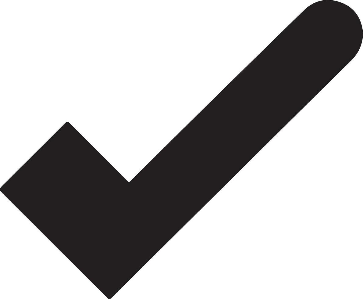 Check mark icons silhouette vector