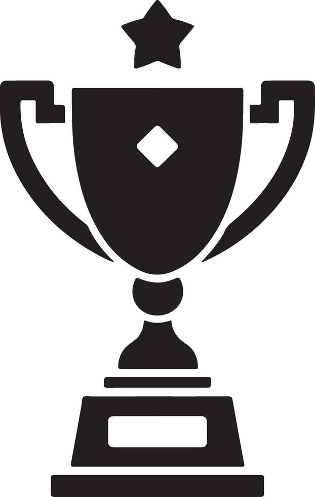 Trophy Silhouette Stock Illustrations vector