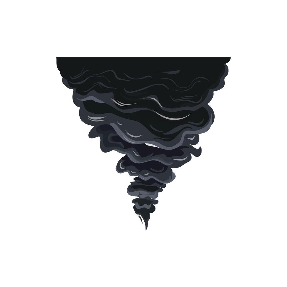 Tornado illustration isolated on white background vector