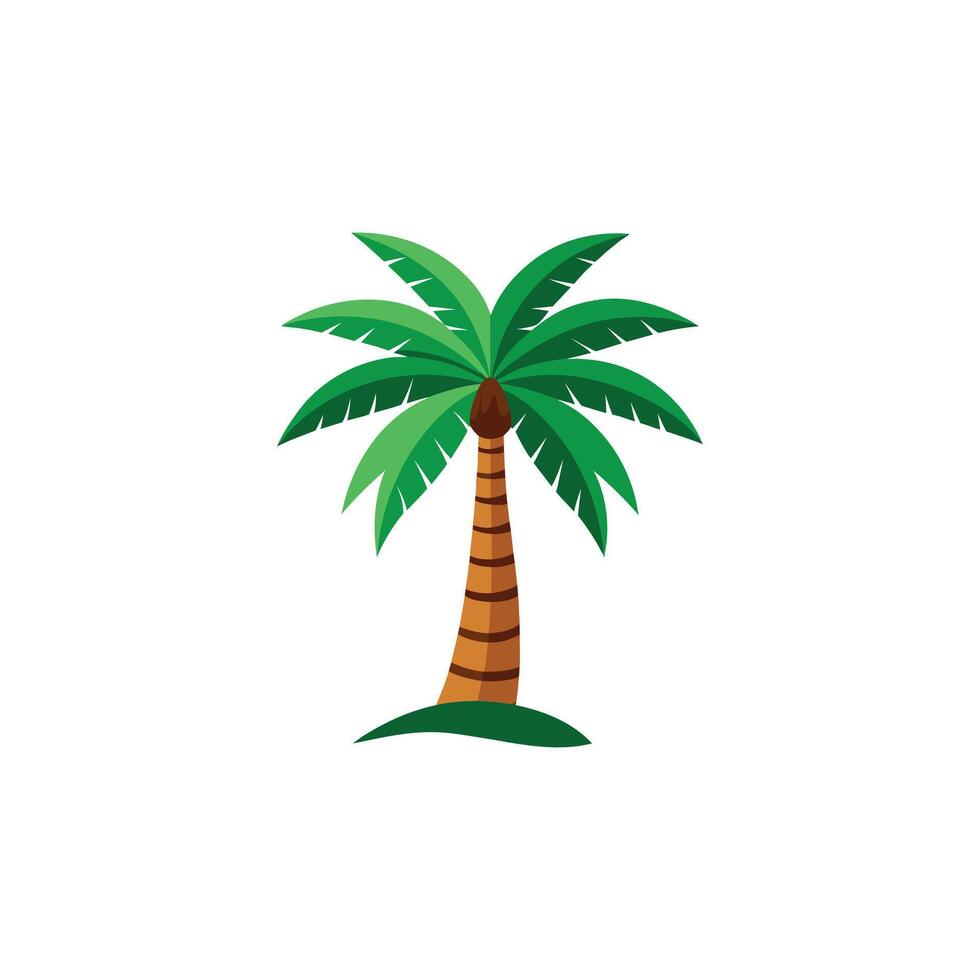 Palm tree icon illustration vector