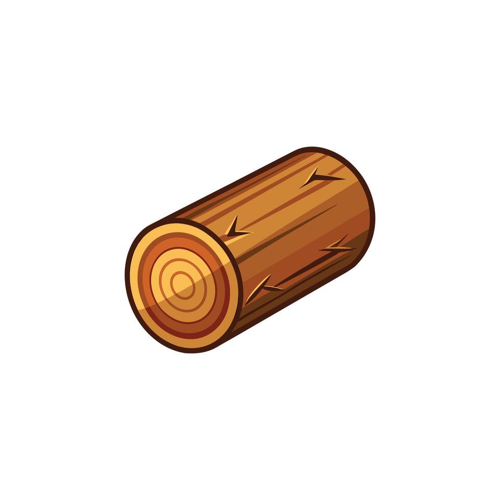 Log icon illustration isolated on white background vector
