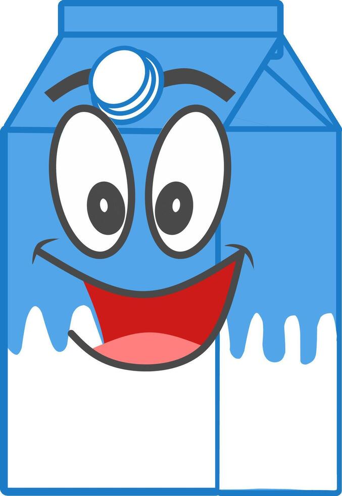 Milk Cartoon Mascot. A cartoon illustration of a Milk cartoon mascot. vector