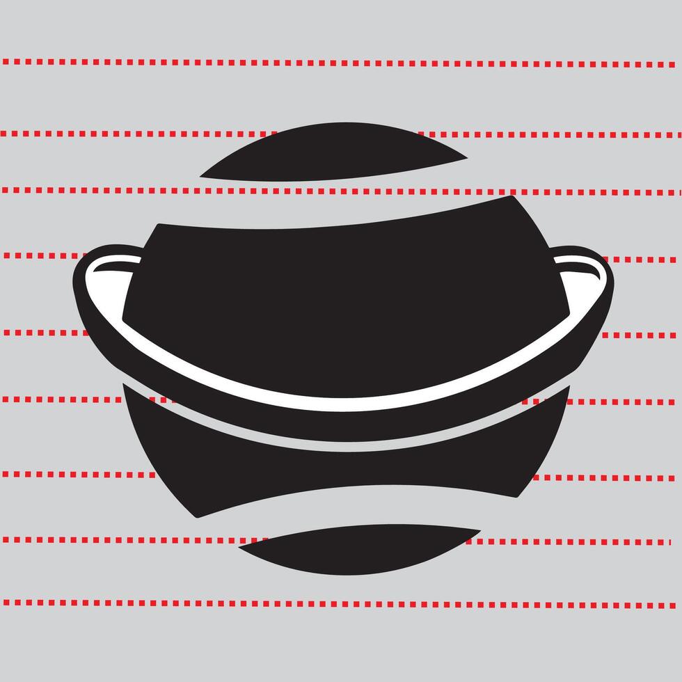 ring planet flat style icon isolated, simple ring planet isolated vector