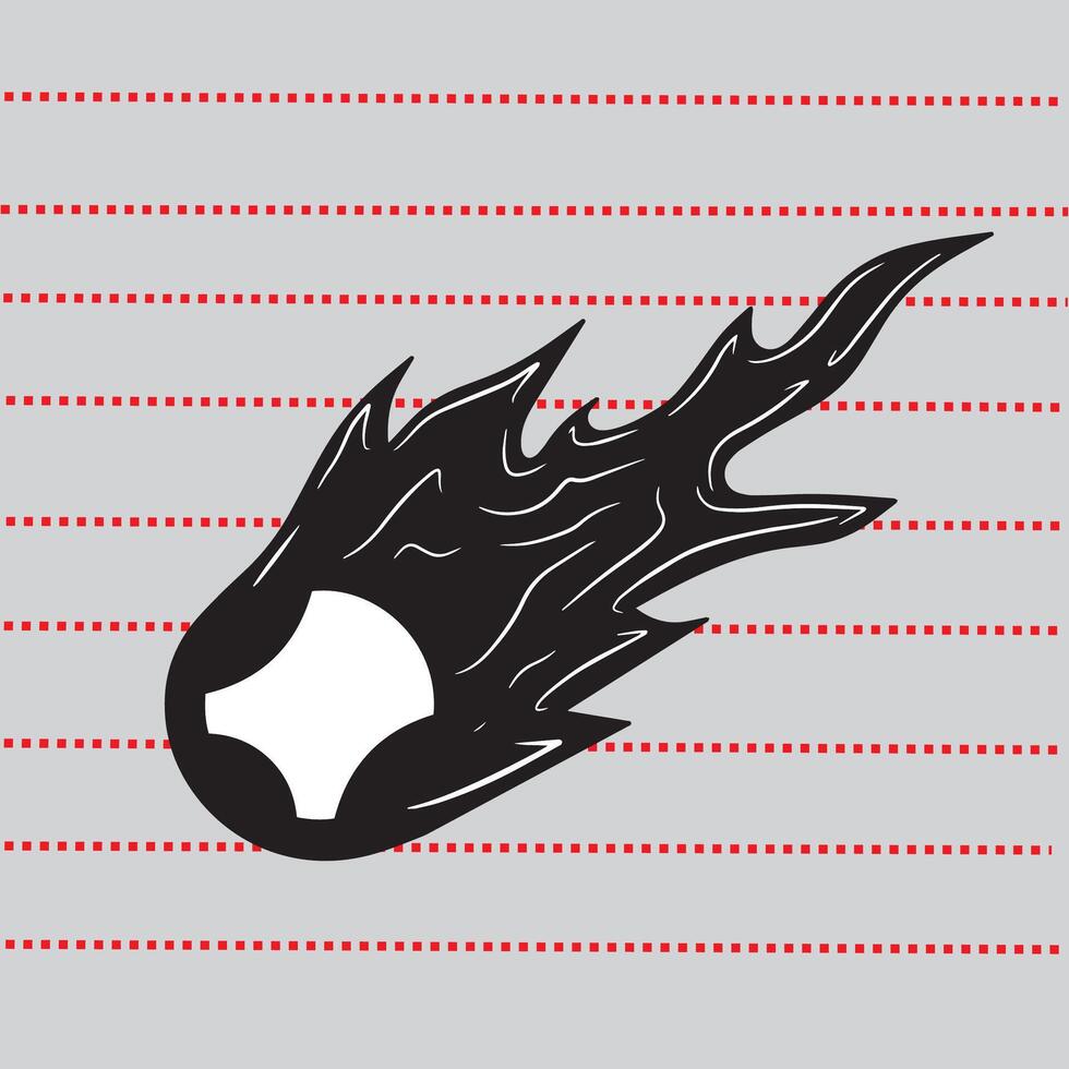 flat style icon comet isolated, comet tail isolated vector