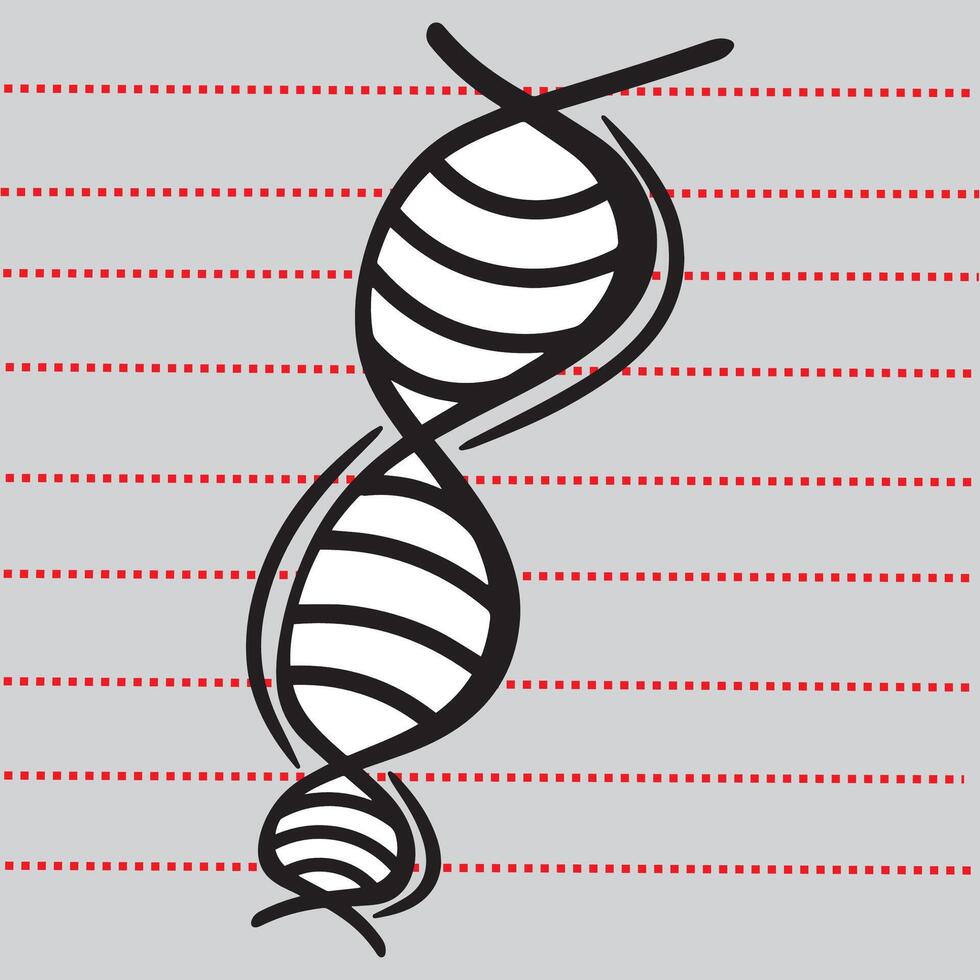 dna icon simple template, simple human dna icon. vector